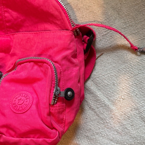 Kipling mini backpack pink Lovebug/Fiona/Firefly VGUC Raspberry - Picture 6 of 9
